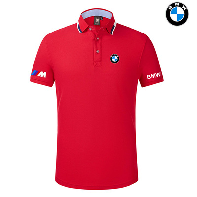 2022 Polo BMW M Power Homme Col Contrasté Coton Mercerisé Slim Fit